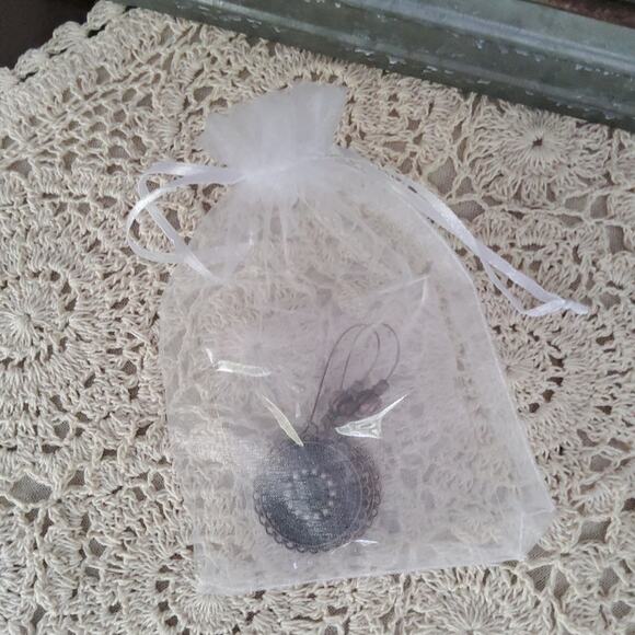 Women's Lightweight Hollow Dangle Round Earrings in Bronze Brown - Picture 7 of 10